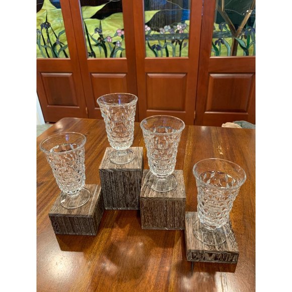 Fostoria Clear Glass Americana Footed Cordials. - Picture 4 of 9